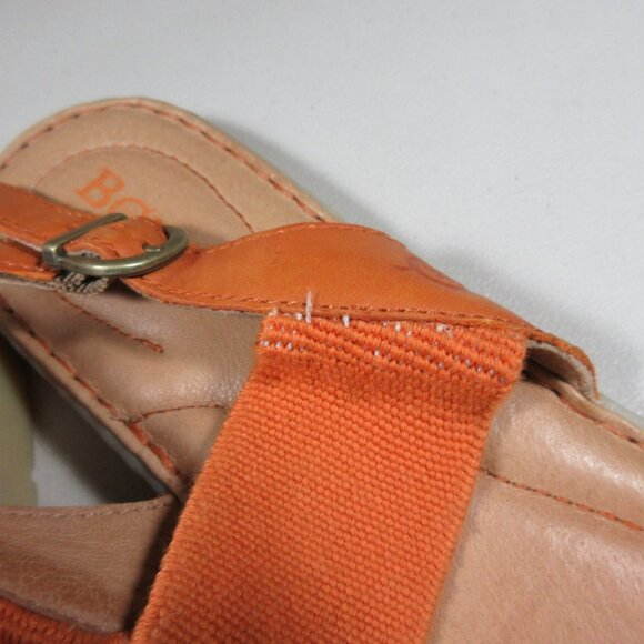 Born womens orange Tusayan flat slingback sandals 8 M - Picture 5 of 8